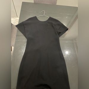 Open back and cut sleeve dress